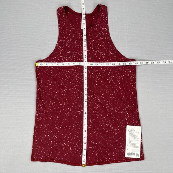 RARE! NEW Lululemon All Tied Up Tank *Splatter Dye Sz. 8 Pima Cotton - Savannah - Picture 4 of 9